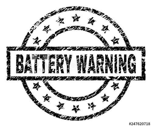 Battery Warning Label