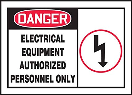 Electrical Equipment Label