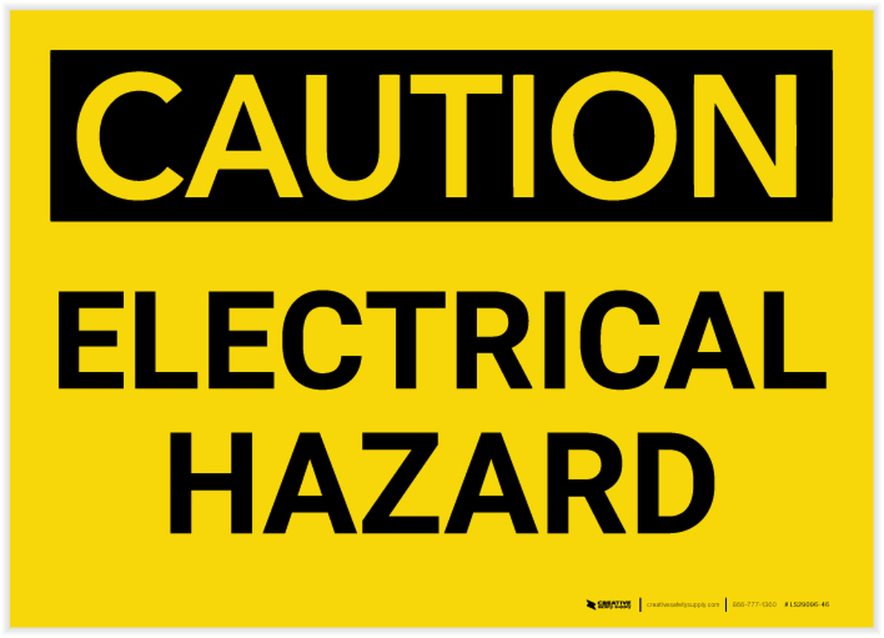 Electrical Hazard Label