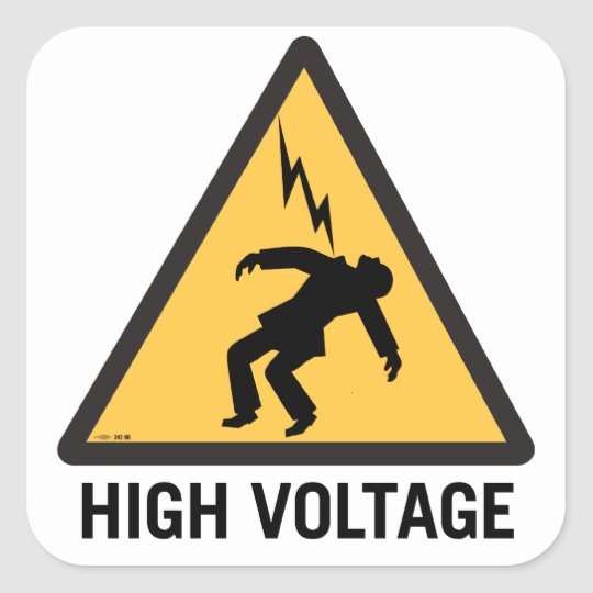 High Voltage Label