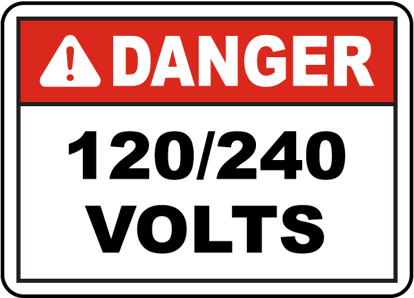 Voltage Rating Label